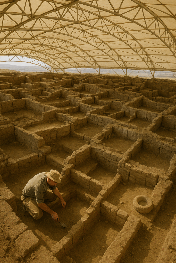 2024'ün en Çarpıcı arkeolojik keşfi Çatalhöyük'te bulunan 9000 yıllık dev yerleşim